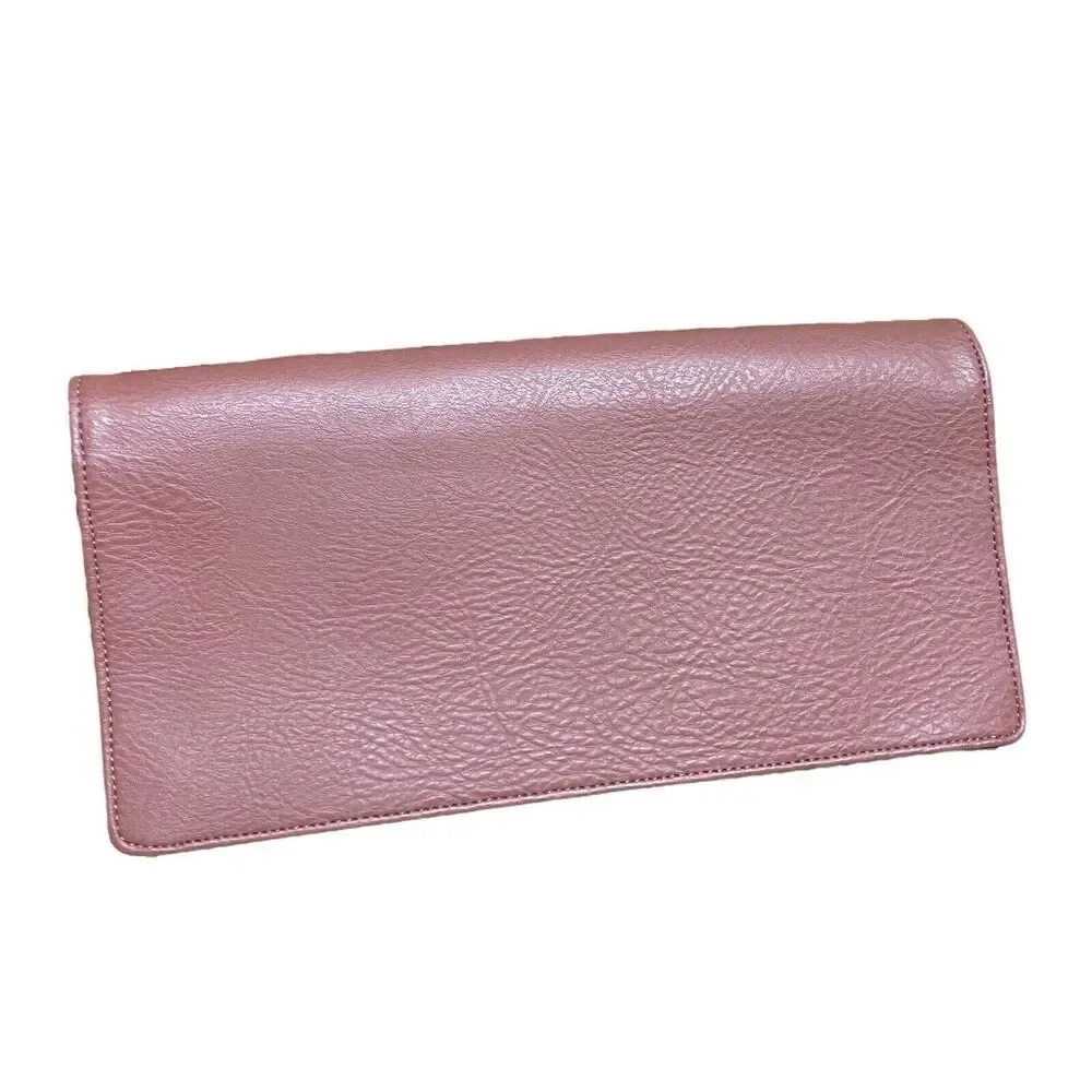 Matt and Nat Bag Women's Natural Abiko Fold Over Clutch Hand Grab‎ Pink Clay